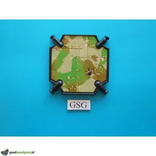 Vierkantplaat 85 mm zwart nr. 16300