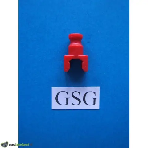 Scharnierkoppeling recht rood nr. 16086