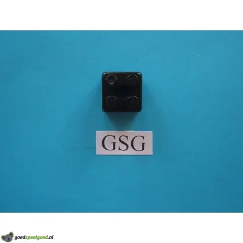 Steen 2x2 (4) zwart nr. 16325