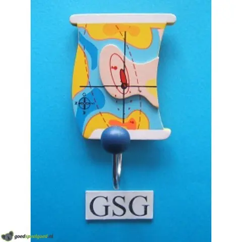 Kapstokje landkaart nr. 9173-01