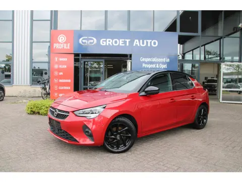 Opel Corsa 1.2 Turbo 100pk Elegance Airco Camera Carplay PDC V+A Zwart dak