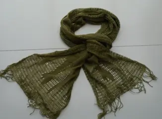 SJAAL LEGERGROEN 200 x 28 cm NIEUW