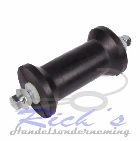 Bootrol, kielrol, trailer rol 133 mm met as