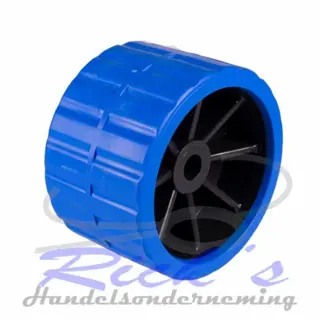Bootrol, kimrol, trailer rol 75x120 mm kunststof asgat 15 mm