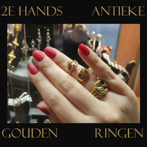 Gouden antieke ringen in Antwerpen