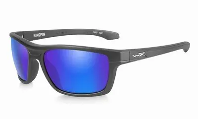 WileyX zonnebril - KINGPIN, pol. blue-green lens/ mat black