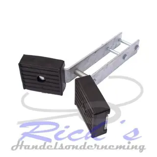 Bootvangmuil / boegvanger rubber met houder voor koker 60×60