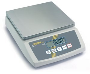 Tafelweegschaal KERN model FCB, groot plateau, kleine prijs.