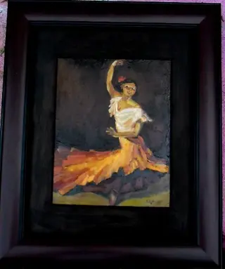 C maks "" Danseres '' olieverf op paneel