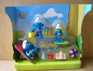 Smurfen op t strand adv6535