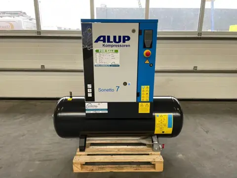 Alup Sonetto 7.5 + 200 Elektrische Schroefcompressor 5.5 kw 780 L / min 10 Bar