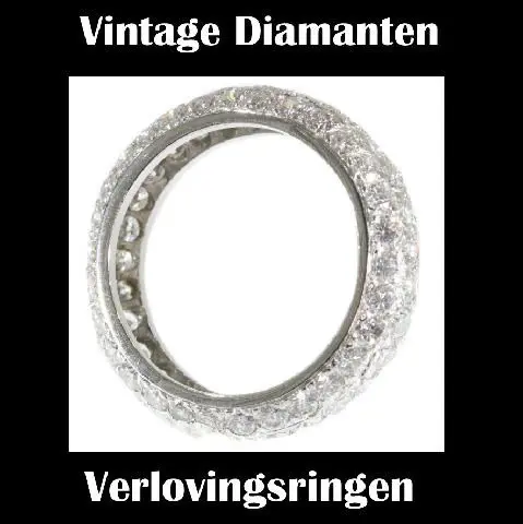 Diamanten vintage verlovingsringen