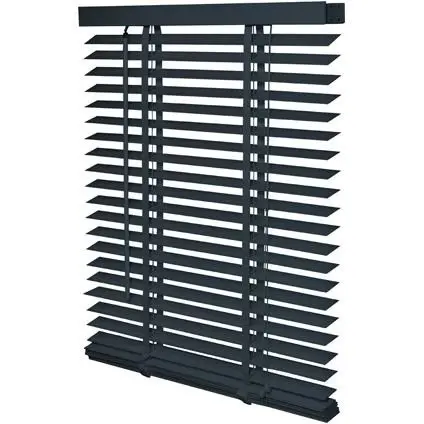 Intensions - Jaloezie Hout - 50mm - 60x130 cm Donkergrijs