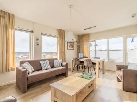 Appartement bij De Koog met erker met zicht op Noordzee