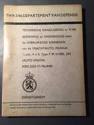 TH 9-346 Technische Handleiding MUNGA