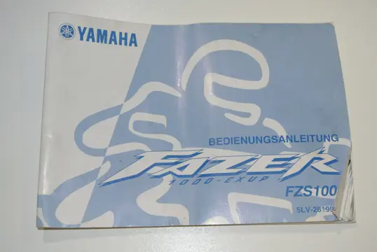INSTRUCTIEBOEKJE Yamaha FAZER 1000 1998 - 2005