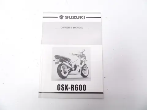 INSTRUCTIEBOEKJE Suzuki GSX R 600 1995 - 2000