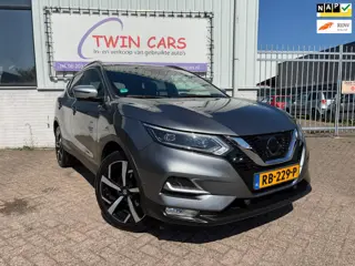 Nissan Qashqai 1.2 Tekna + AUTOMAAT NAVI LEER PANO BOSE 19 INCH PANORAMADAK 360 GRADEN CAMERA VOL OP