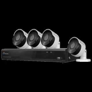 Kit Nivian PoE met 4 x 8MP 4K UHD Bullet camera