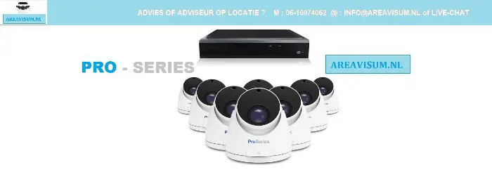Set met 4 Dome camera 5MP 2K HD Draadloos