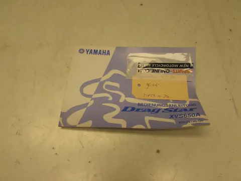 INSTRUCTIEBOEKJE Yamaha XVS 650 Dragstar 1996 - 2006