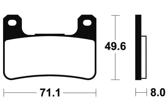 REMBLOKKEN VOOR Suzuki GSX R 600 2006 - 2007
