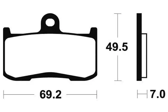 REMBLOKKEN VOOR Triumph Tiger 1050 2007 - 2010