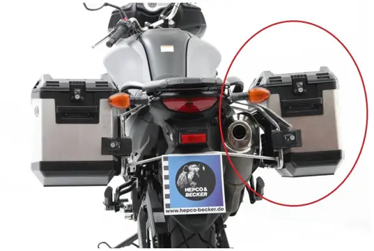 RECHTER KOFFER Moto Accessoires Bagage 1980 - 2014