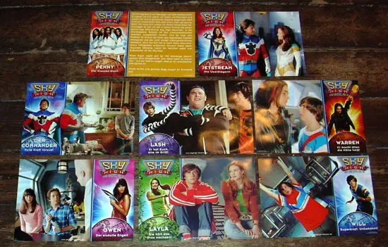 SKY HIGH lobbycard set.