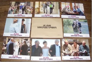 UN JOUR MON PèRE VIENDRA lobby cards.