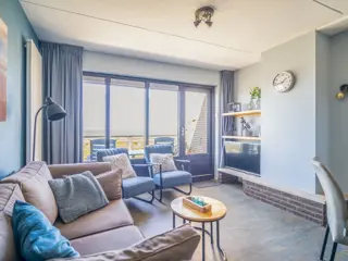 Appartement met gezellige living en zeezicht nabij De Koog