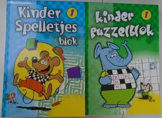 PUZZEL/ SPELLETJES BLOKKEN SET 8710818007802 &amp; 7819