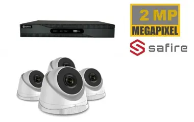 KIT1.2 Safire set 4x 2 Mega pixel Camera 1tb schijf wit