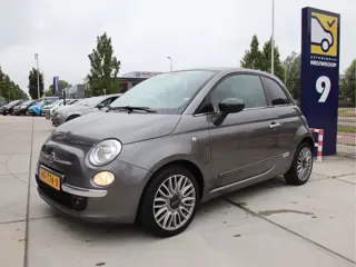 Fiat 500 0.9 TwinAir Lounge Panodak, Leder, Clima, NL auto Prijspakker!