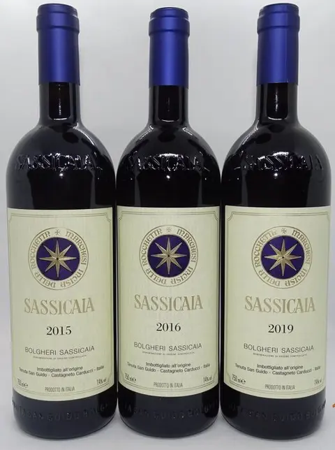 Sassicaia Tenuta San Guido;2015, 2016 &amp; 2019 - Super