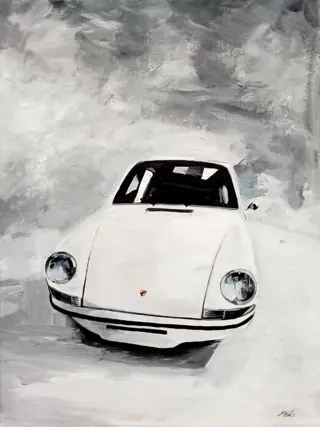 Afbeelding/illustratie - Porsche 911, Original painting