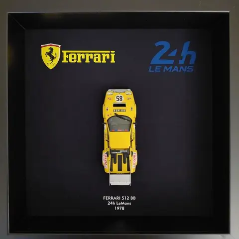 Decoratief object - 3D Frame Ferrari 512BB - 24h LeMans