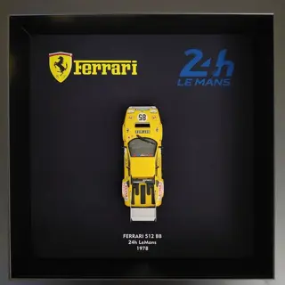 Decoratief object - 3D Frame Ferrari 512BB - 24h LeMans