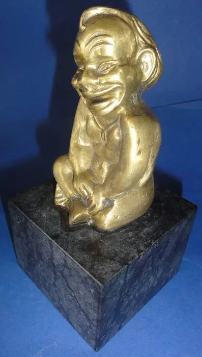 Embleem/mascotte/kenteken - Bronzen Gobbo Mascotte I'm God