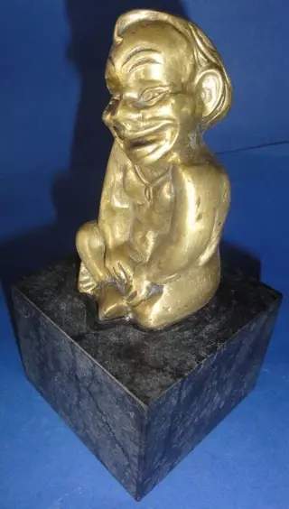 Embleem/mascotte/kenteken - Bronzen Gobbo Mascotte I'm God