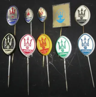 Embleem/mascotte/kenteken - Maserati 10 Verschillende