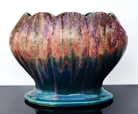 Art Deco Jardinière - druipglazuur