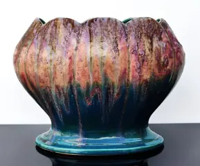 Art Deco Jardinière - druipglazuur