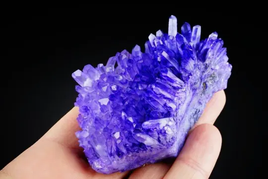 BLAUWE kleur QUARTZ cluster - geen minimumprijs - 79×51×44