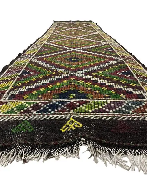 Anatolian Usak Runner - Kelim - 375 cm - 90 cm