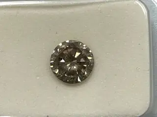 1 pcs Diamant - 0.71 ct - Rond - No reserve price , light