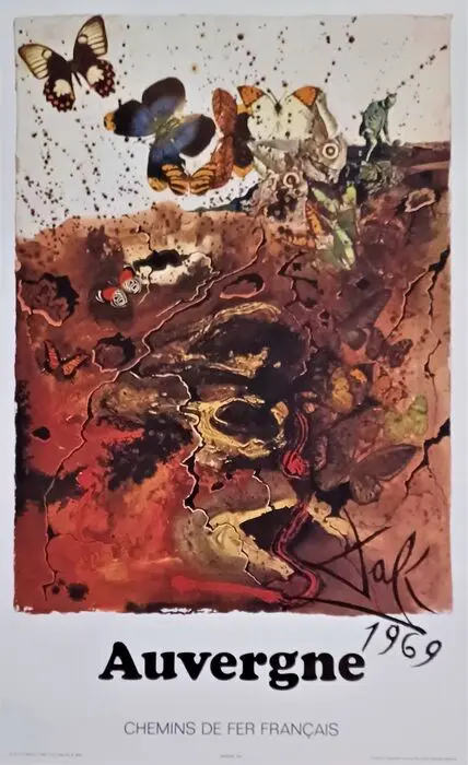 Salvador Dali - Auvergne - 1969