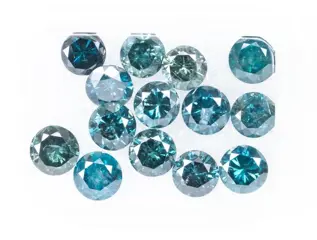14 pcs Diamanten - 4.72 ct - Fancy Deep Blue to Bluish