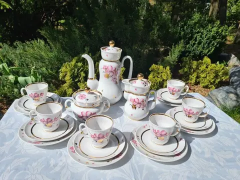 Lomonosov Imperial Porcelain Factory - Koffieservies voor 6