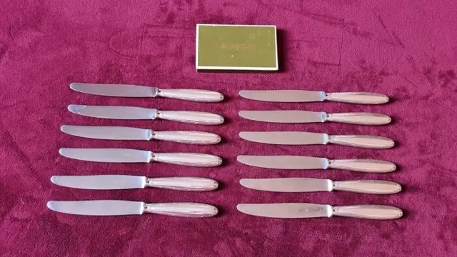 Christofle - Messenset, van tafel (12) - Verzilverd -